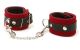 Red Suede Leather Wrist Cuffs