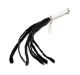 Metal Handle Braided Leather Whip