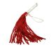 Metal Handle Red Leather Whip