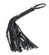 Black Leather Whip with Braided Handle